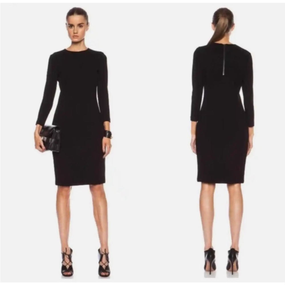 Vince Sheath Long Sleeve Dress Size Small in Black GUC